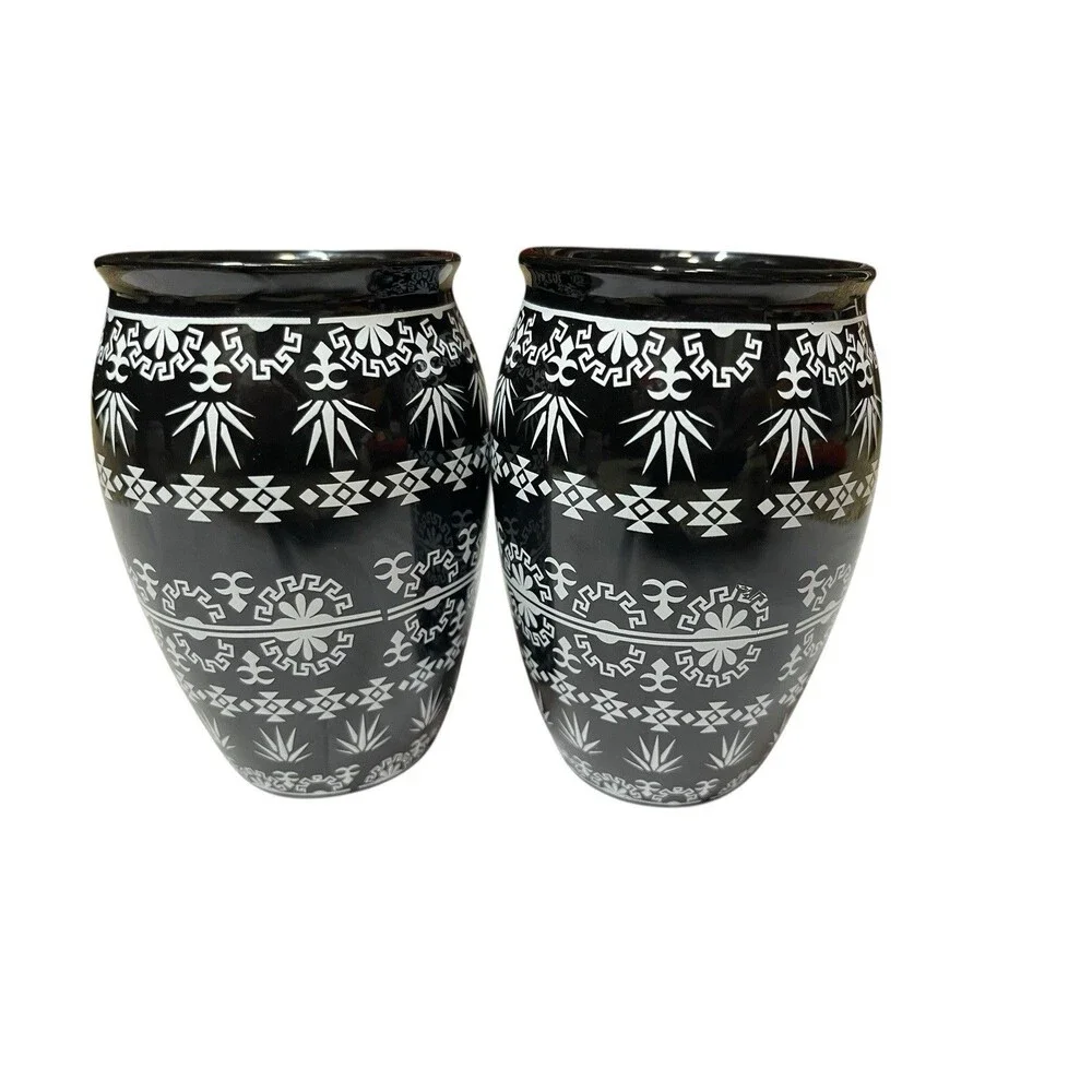 2 Casa Maestri Day of the Dead Shot Glasses Disney Treasure Plaza de Coco Rare!